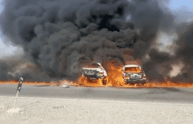فیلم | خودرو حامل سوخت در میناب فاجعه آفرید