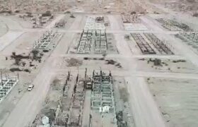 فیلم | تصاویر هوایی از روند احداث پروژه‌ مسکن ملی میناب