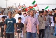 فیلم | راهپیمایی خودجوش مردم بندر کلاهی در حمایت از جمهوری اسلامی ایران