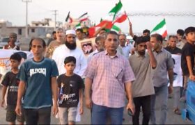 فیلم | راهپیمایی خودجوش مردم بندر کلاهی در حمایت از جمهوری اسلامی ایران