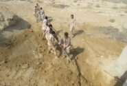 انهدام خط لوله ۱۲۵۰ متری انتقال سوخت قاچاق در بندر کلاهی میناب