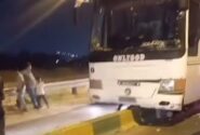 حادثه برای اتوبوس زائران کربلا در میناب +فیلم