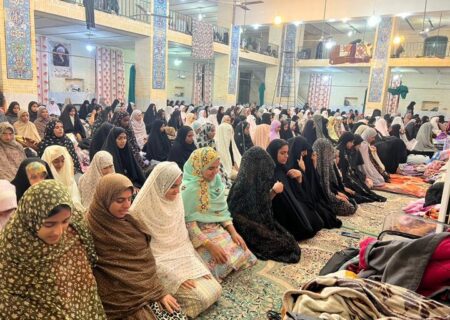 اعتکاف معنوی ۳۷۵ دختر نوجوان در بخش توکهور و هشتبندی میناب