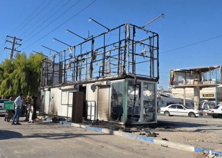 خسارت اغتشاشگران به اموال عمومی و خصوصی در بندرعباس