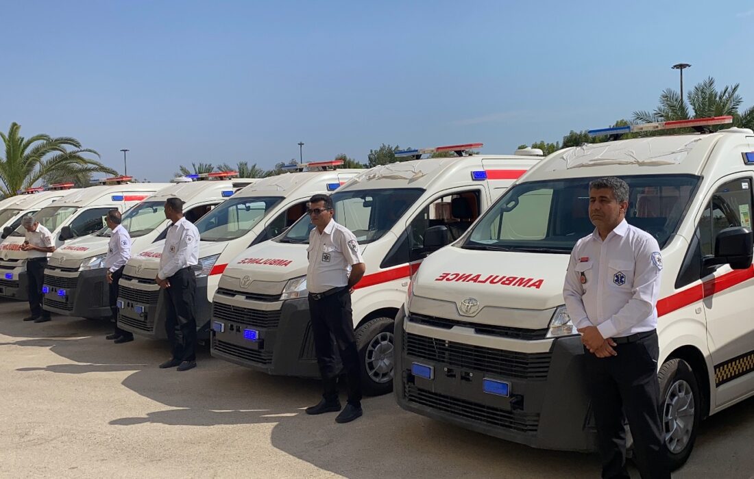 الحاق ۱۱ دستگاه آمبولانس جدید و نوسازی ۵۰ آمبولانس فرسوده در هرمزگان