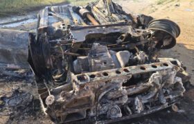 واژگونی خودرو در جاده میناب-بندرعباس یک فوتی بر جا گذاشت + فیلم