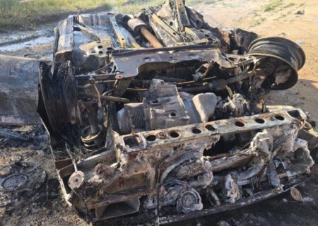 واژگونی خودرو در جاده میناب-بندرعباس یک فوتی بر جا گذاشت + فیلم