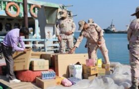 توقیف محموله بزرگ کالای ممنوعه در آبهای بندرجاسک